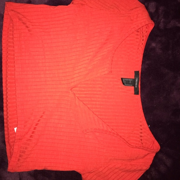 Forever 21 Red Crop Top - Picture 2 of 3
